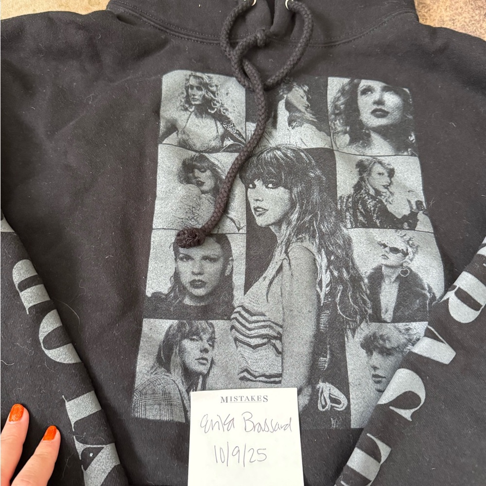 Taylor Swift Eras Tour Exclusive Black Hoodie